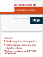 Tema 10. Principalele Instrumente Ale Marketingului Relaţiilor Publice