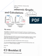 C3 Chemistry Booklet E MARKSCHEME (Exo-Endothermic Graphs and Calculations) Handwritten Hints and Tips