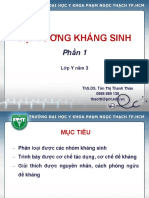 Đại Cương Kháng Sinh Phần 1 - GV Tôn Thị Thanh Thảo - Y3