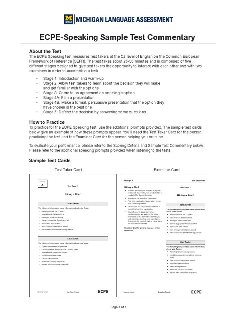 Ecpe speaking sample test commentary pdf fluency test assessment 