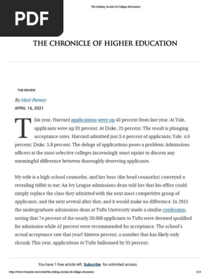 The Abiding Scandal of College Admissions