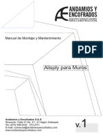 Manual de Montaje y Mantenimiento de Alisply para Muros