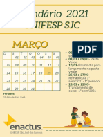Calendário Unifesp SJC