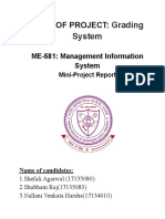 MIS Report-Grading System