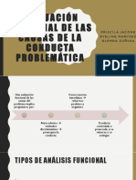 EVALUACIÓN FUNCIONAL DE LAS CAUSAS DE LA CONDUCTA Cap 22