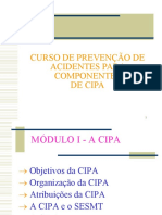 CIPA - CURSO DE PREVEN-ç-âO DE ACIDENTES