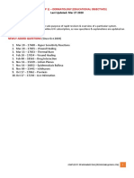 UW (Step 1) Dermatology - Educational Objectives PDF