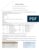 Battle Crib Sheet