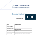 Chemical Engineering: Experiment 4