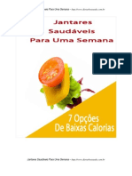 Jantares Saudaveis para Uma Semana