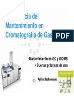Importancia Del Mantenimiento en Cromatografía Gaseosa