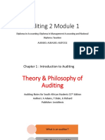 L1 Theory and Philosophy of Auditing