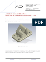 Autodesk Inventor 9 DocTec4 Construção de Um Modelo Tridimensional Parte 1