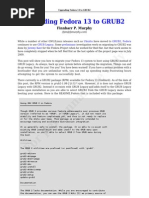 Upgrading Fedora 13 To GRUB2