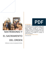 Matrimonio y El Sacramento Del Orden