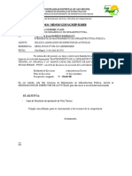 INFORME N 035 - Solicito Asignacion de Inspector de Actividad Av. Triunfo, Infancia y Manco Capac