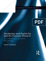 Vocabulary and English For Specific Purposes Research - Quantitative and Qualitative Perspectives (