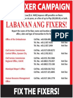 Labanan Ang Fixers!: O Ce of The Ombudsman