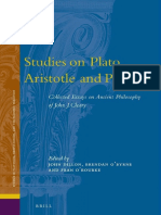 (Studies in Platonism, Neoplatonism, and The Platonic Tradition 15) John J. Cleary - Edited by John Dillon, Brendan O'Byrne & Fran O'Rourke - Studies On Plato, Aristotle and Proclus - T