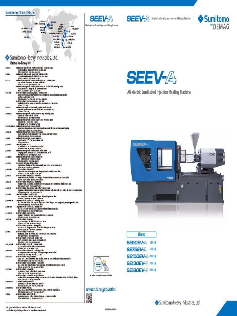 Sumitomo Global Network and All-Electric Injection Molding Machines ...