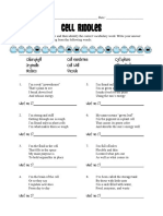 Cell Organelle Riddles