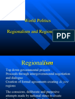 World Politics Regionalism and Regionalisation