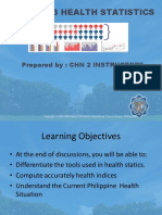 CHN2 Module 3 Health Statitics