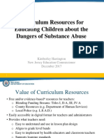 Curriculum Resources For Educating Children About The Dangers of Substance Abuse