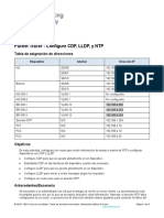 Configura CDP, LLDP y NTP en red