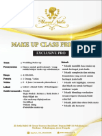 Pricelist Makeup Class