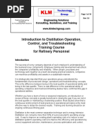 Introduction To Distillation Operation, Control, and Troubleshooting Training Course For Refinery Personnel