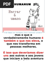 errar e humanidade