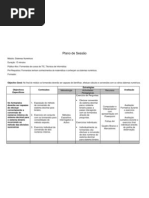 Exemplo Plano de Sessão