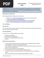 Install Zoom: Zoom Quick Start Guide