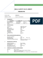 Material Safety Data Sheet Firebond: Ingredients Material Cas Reg. No. % Acgih (TLV) PEL