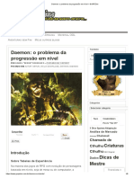 GURPZine - Daemon o Problema Da Progressão em Nível