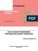 Data Puskesmas Sulawesi Tenggara 2018