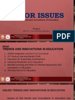 Issues On Trends and Innovations