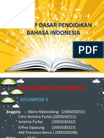 Konsep Dasar Pendidikan Bahasa Indonesia Kelompok 3