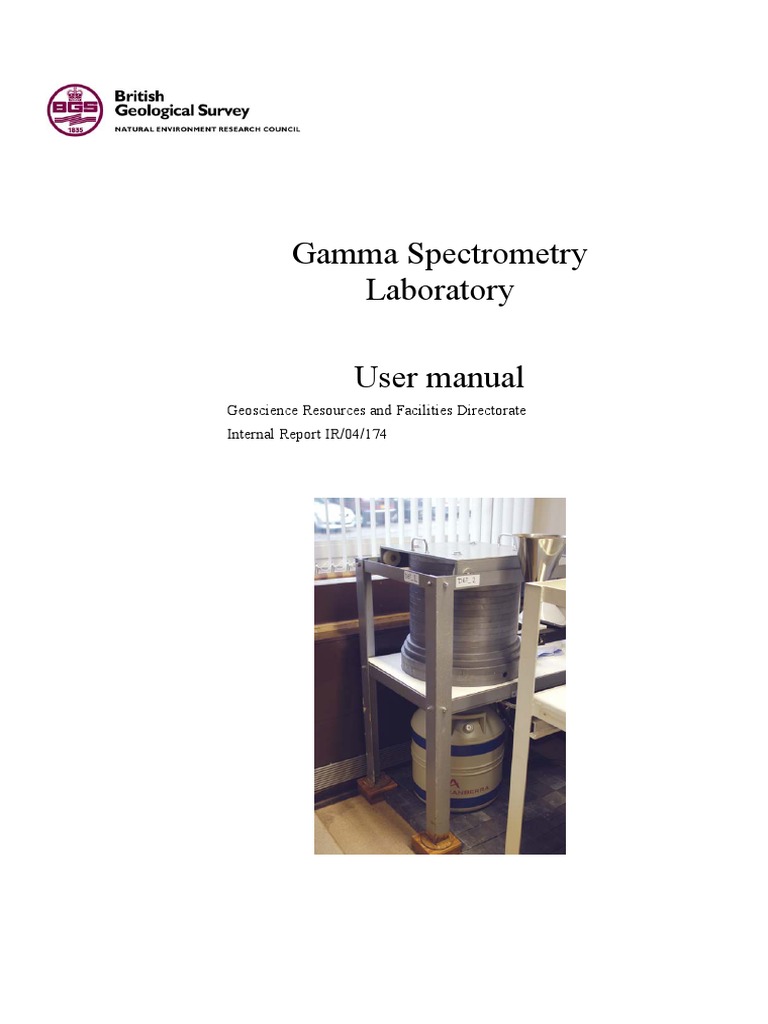 Gamma Spectrometry Laboratory User Manual PDF Band Gap