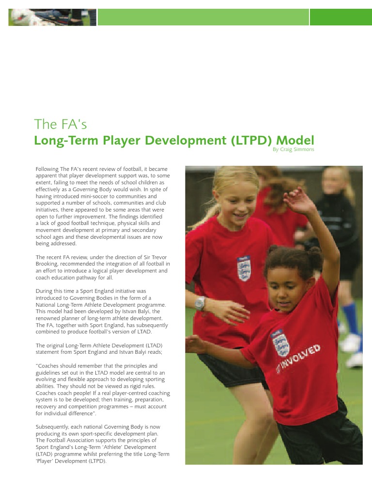 FA Long-Term Player Development Model | PDF | Sports | Association Football