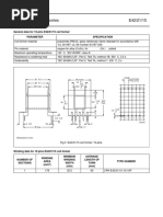 E Cores and Accessories E42/21/15: General Data For 10-Pins E42/21/15 Coil Former Parameter Specification