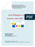 1era GUÍA PEDAGÓGICA MATEMÁTICA 4to. Momento 3