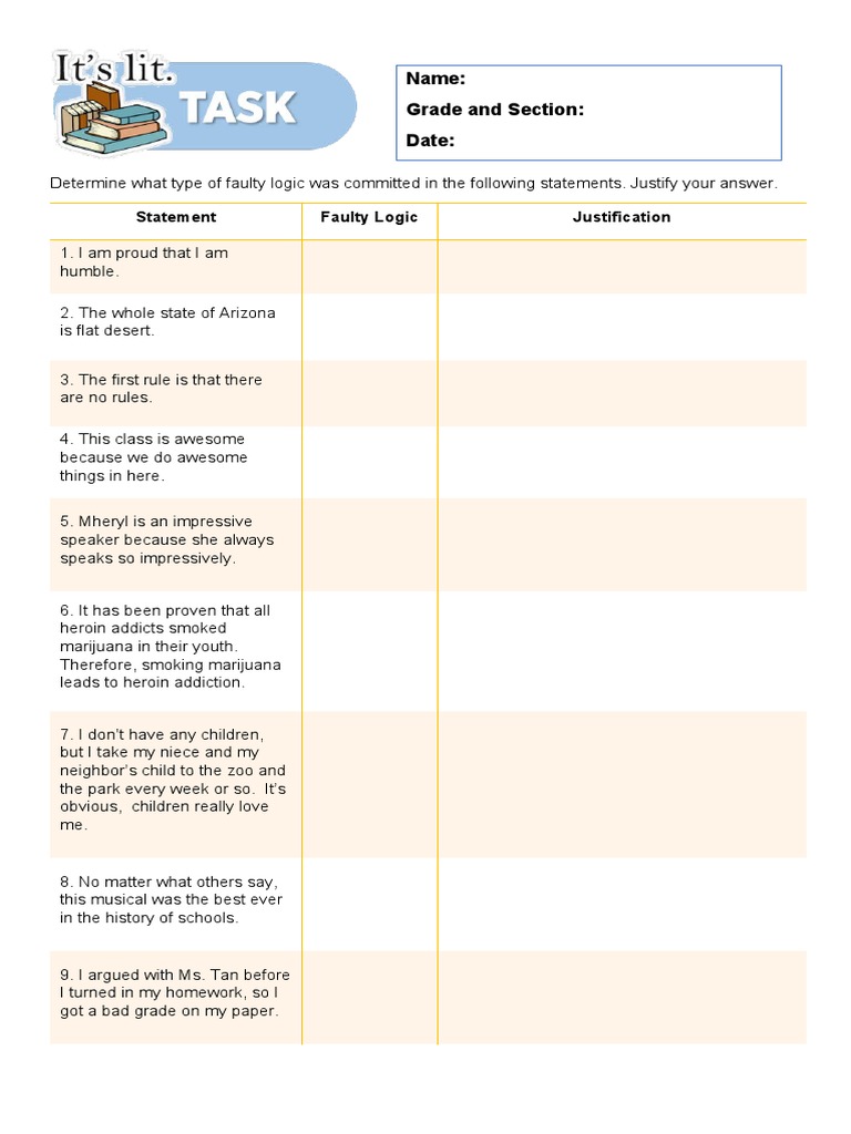 Identifying Faulty Logic Types | PDF