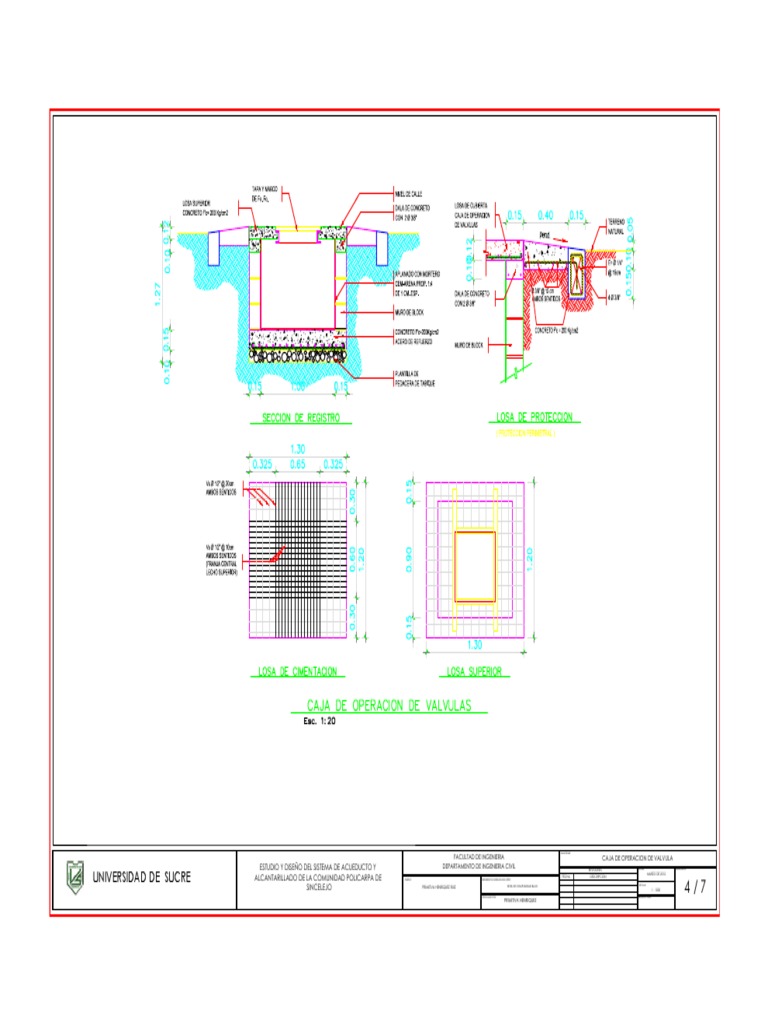 Construccin de Caja de Vlvulas Tipo 2 | PDF