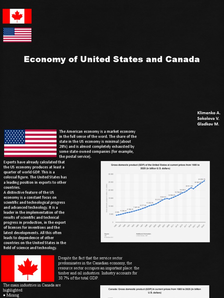 US and Canada Economic Overview | PDF | The United States | Economy Of ...