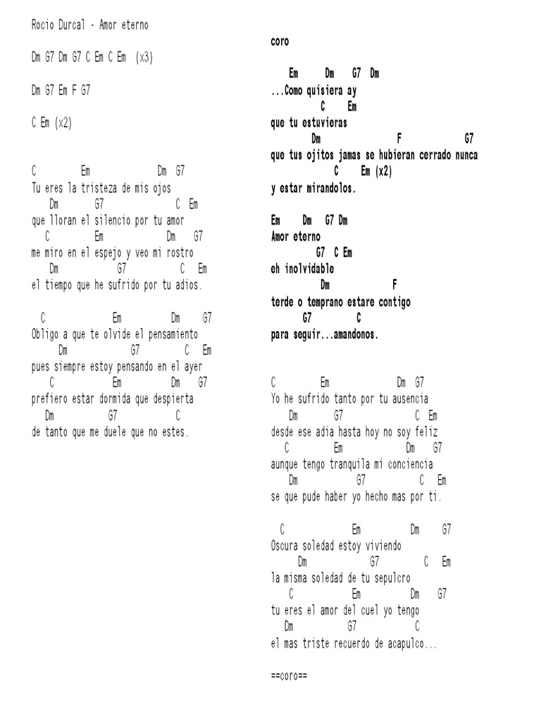 Rocio Durcal - Amor Eterno | PDF | Entretenimiento (general)