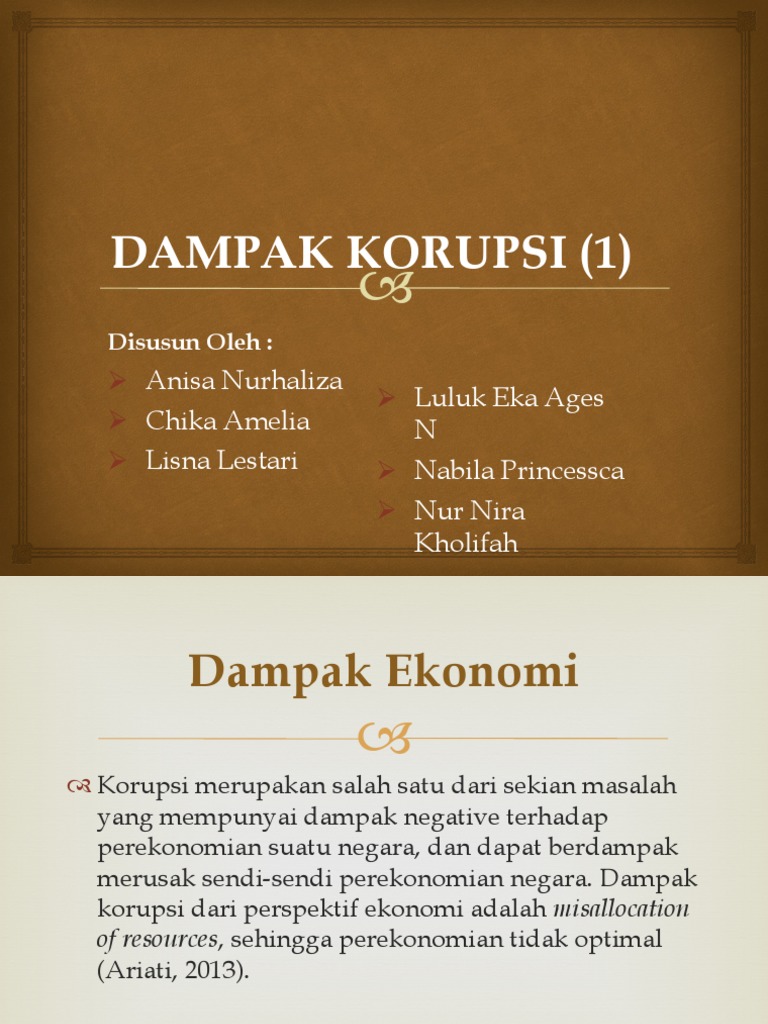 Dampak korupsi perizinan terhadap kehidupan masyarakat pedesaan