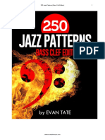 50 Jazz Patterns Bass Clef Evan Tate