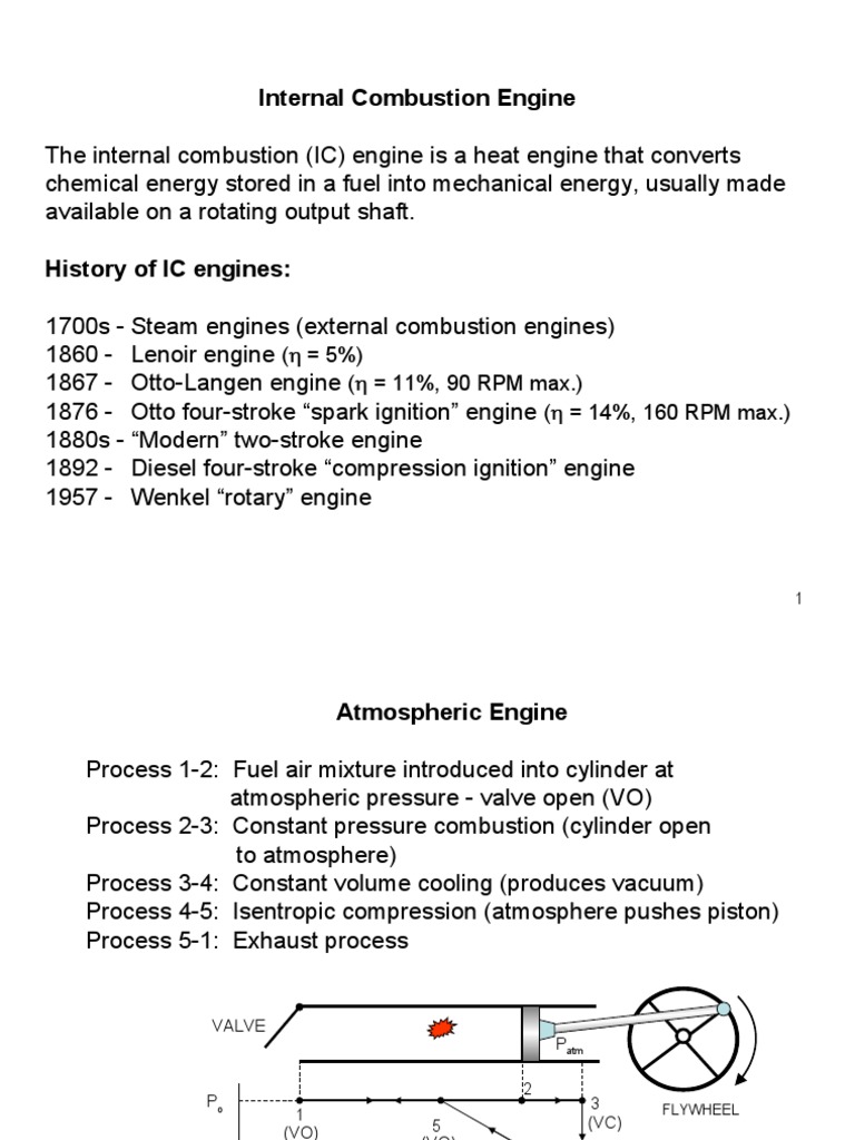 Introduction To IC Engines | PDF | Internal Combustion Engine ...